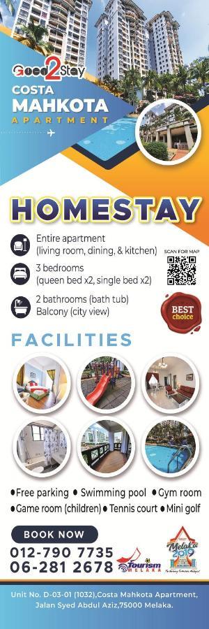 Good2Stay Apartment 6-8Pax L 3R2B L 2 Parking L Coway Water L Unifi I Swimming Pool Малакка Экстерьер фото